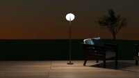 LedDoo SmartLumin Solar LED Stehleuchte AURORA IP44 mit Solarpanel und Powerbank Steuerbar per App „Smart Garden“ über Bluetooth