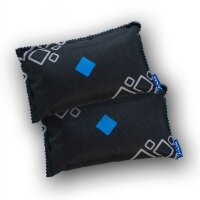 WENKO Auto-Entfeuchter mit Indikator 2×500 g – Granulatbeutel, kein Behälter, für trockene Fahrzeug-Innenräume