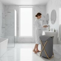 WENKO Wäschesammler „Nori“ Bambus,...