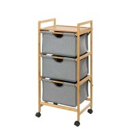 WENKO Wäschewagen „Nori“ Bambus,...