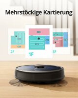 eufy L35+ Saugroboter Wischroboter Staubsauger Wischer Roboter Schwarz (DE)