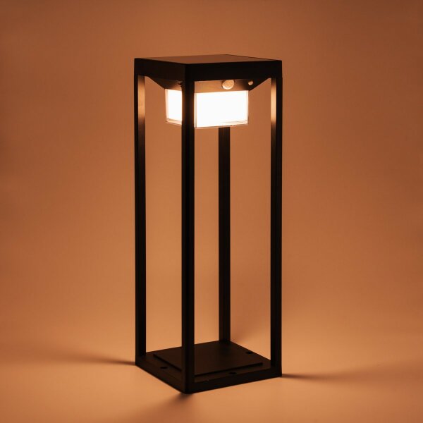 LedDoo SmartLumin Solar LED Stehleuchte QUADRA SL-1 Steuerbar per App „Smart Garden“ über Bluetooth